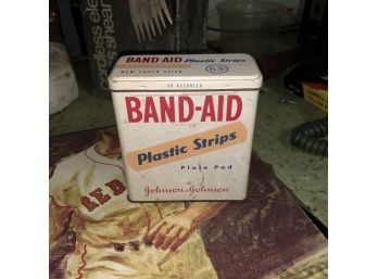 Vintage Tin Band-Aid Container