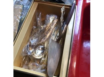 Barclay Geneve Golden Crown Royal 24K Gold Electroplate Silverware