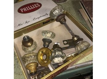 Vintage Glass Knob Parts