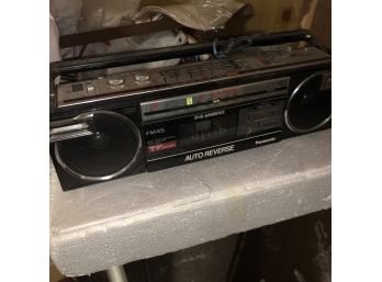 Vintage Panasonic Radio/Cassette Boombox Model RX-FM45