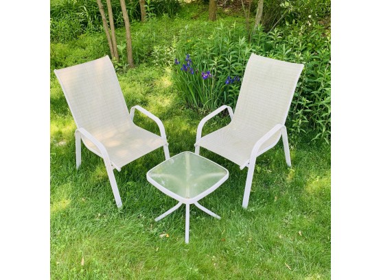 Outdoor Chairs And Table Set (Shed)