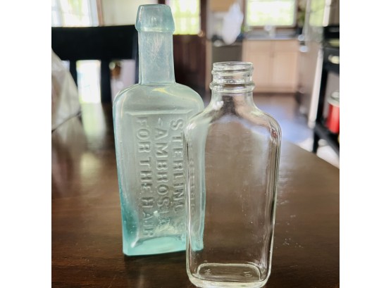 Pair Of Bottles - Sterling's Ambrosia For The Hair And Other (Kitchen)