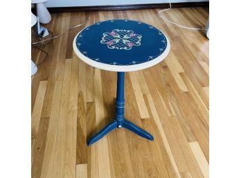Painted Round Pedestal Table (Bedroom 1)