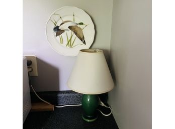 Lamp And Ethan Allen Duck Plate (Kitchen)