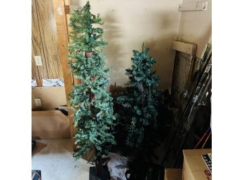 Lighted Decorative Christmas Trees (Basement)