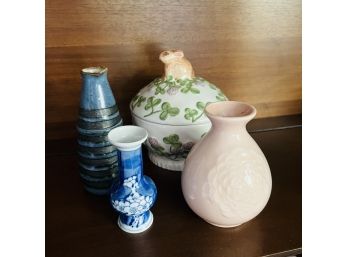 Small Ceramic And Pottery Vases And Mesa Bunny Candy Dish (Kitchen)