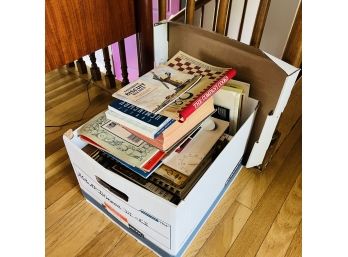 Box With Vintage Cookbooks