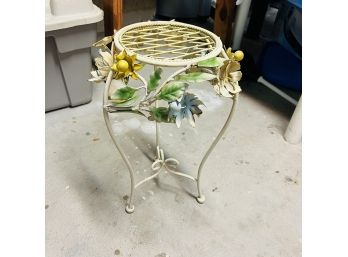 Metal Plant Stand With Flowers (Workshop)