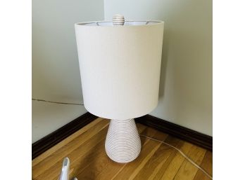 Lamp With Textured Pottery Vase (Bedroom 1)