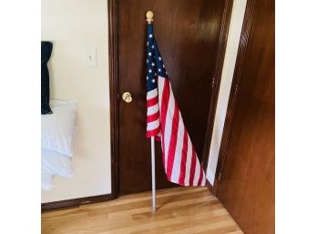 American Flag On Pole (Bedroom 2)