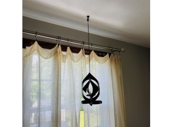 Hanging Metal And Glass Decoration (Living Room)