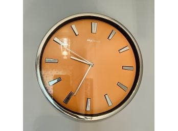 Clock With Orange Face (Bathroom)
