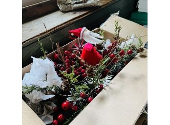 Christmas Greenery Box Lot (Basement)