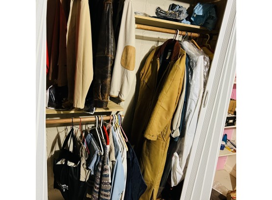 Huge Closet Lot: Orvis Elbow Patch Jacket, Insulated Dickies Overalls, Rainwear, YakTrax, Etc.
