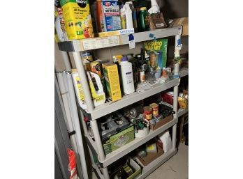 Gardening Lot - Includes Items On Shelves (shelves Not Included)