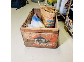 Vintage Wooden Pear Crate