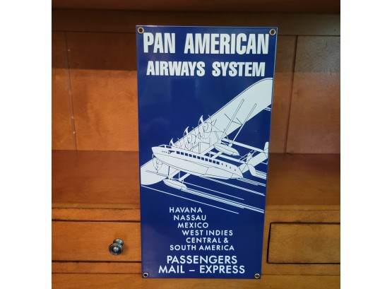 Pan American Tin Sign