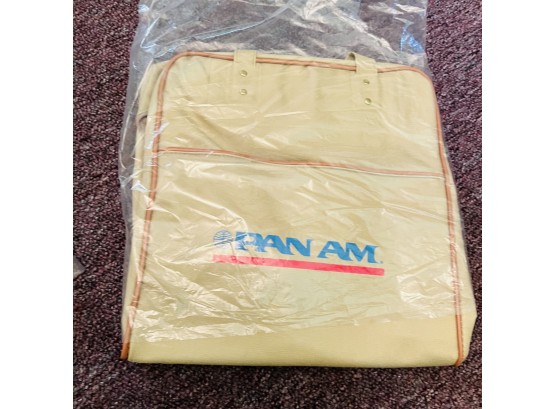 Vintage Canvas Pan Am Bag With Logo Lining - New Old Stock No. 4
