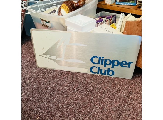 Vintage Clipper Club Business Class Sign