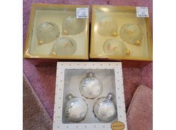 3 Packages Of Christmas Ornaments