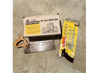 Stanley Handyman Mitre Box And Saws (Basement)