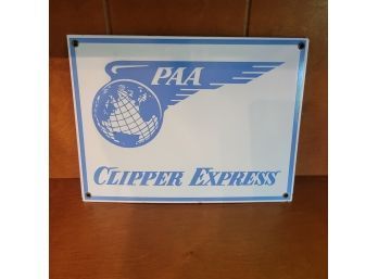 PAA Pan Am Clipper Express Tin Sign