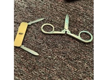 Pocket Scissors And Small Knife