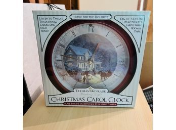 Thomas Kinkade Christmas Carol Clock