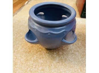 Blue Ceramic Strawberry Pot