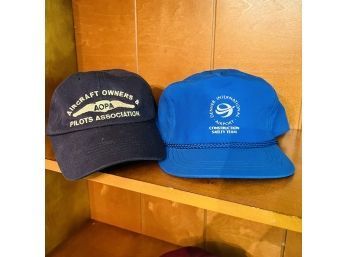 Vintage Aircraft Owners And Pilots Association And Denver International Airport Hats