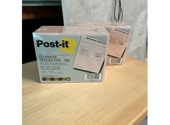 Post-it Telephone Message Pads - New Old Stock - Set Of Two