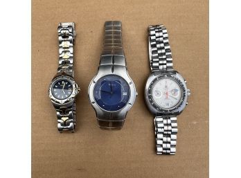 Lot Of Three Watches: Seiko, Bulova, Tissot