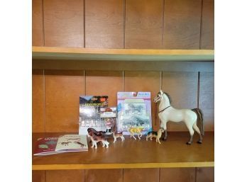 Miniature Animals, Model Train Accessories And Horse