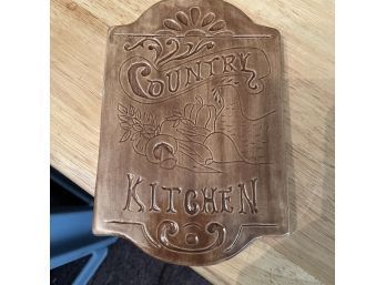 Ceramic Country Kitchen Sign