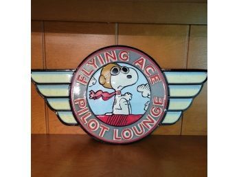Flying Ace Snoopy Tin Sign