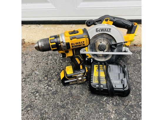 DeWalt Drill And Circular Saw Combo With Battery And Charger