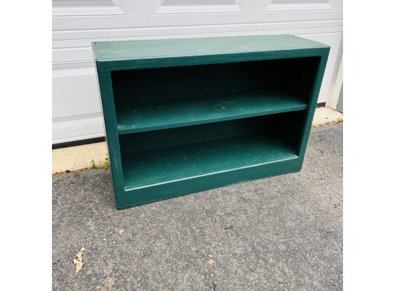 Wooden Green Painted Shelf Or Bench