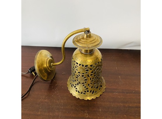 Vintage Brass Wall Lamp (Shelf No. 1)