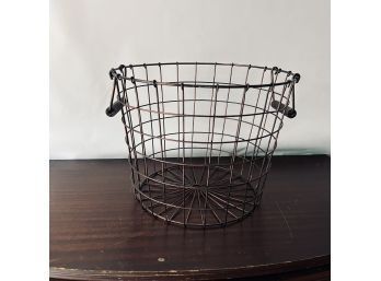 Round Metal Basket With Handles 12'x16'