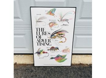 Colorful Advertising Club Of Boston Poster In Black Frame