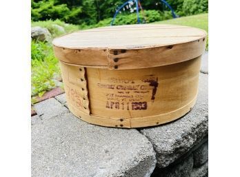 Wooden Cheese Box With Lid