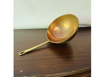 Copper Bowl With Brass Handle