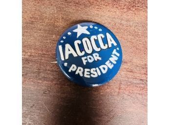Iococca For President Button