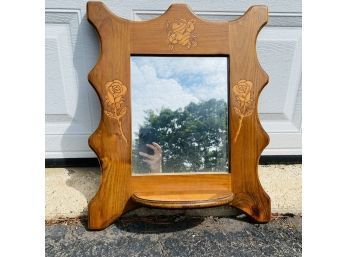 Vintage Wooden Mirror (Shelf No. 3)