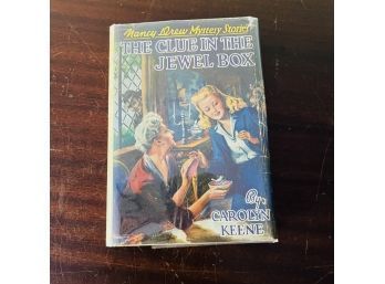 Nancy Drew The Clue In The Jewel Box By Carolyn Keene Blue Hardcover Book C.1943
