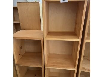 Storage Cabinet Solid Pine 4 Shelves 14.5' W 55' H 12' D