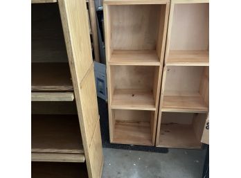 Storage Cabinet Solid Pine 3 Shelves 14.5' W 41' H 12' D