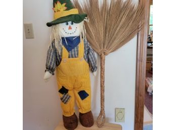 Scarecrow And Decorative Broom