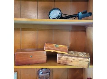 Set Of 3 Wooden Boxes