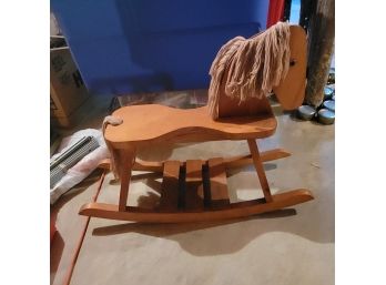Vintage Wooden Hobby Horse (Basement)
